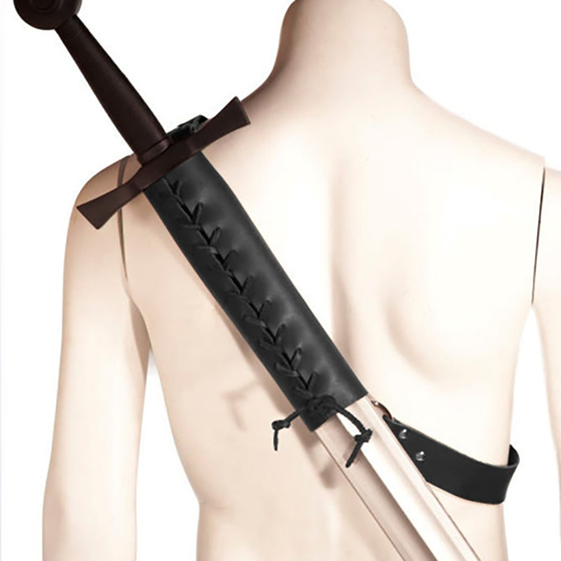 Cosplay Prop Dagger - Medieval Leather Buckle Strap Rapier Holster
