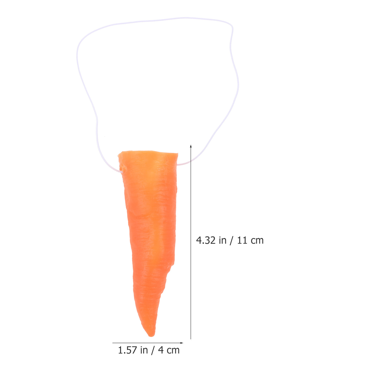 3Pcs Premium Vinyl Carrot Nose - Easy Cosplay Prop 评论和价格