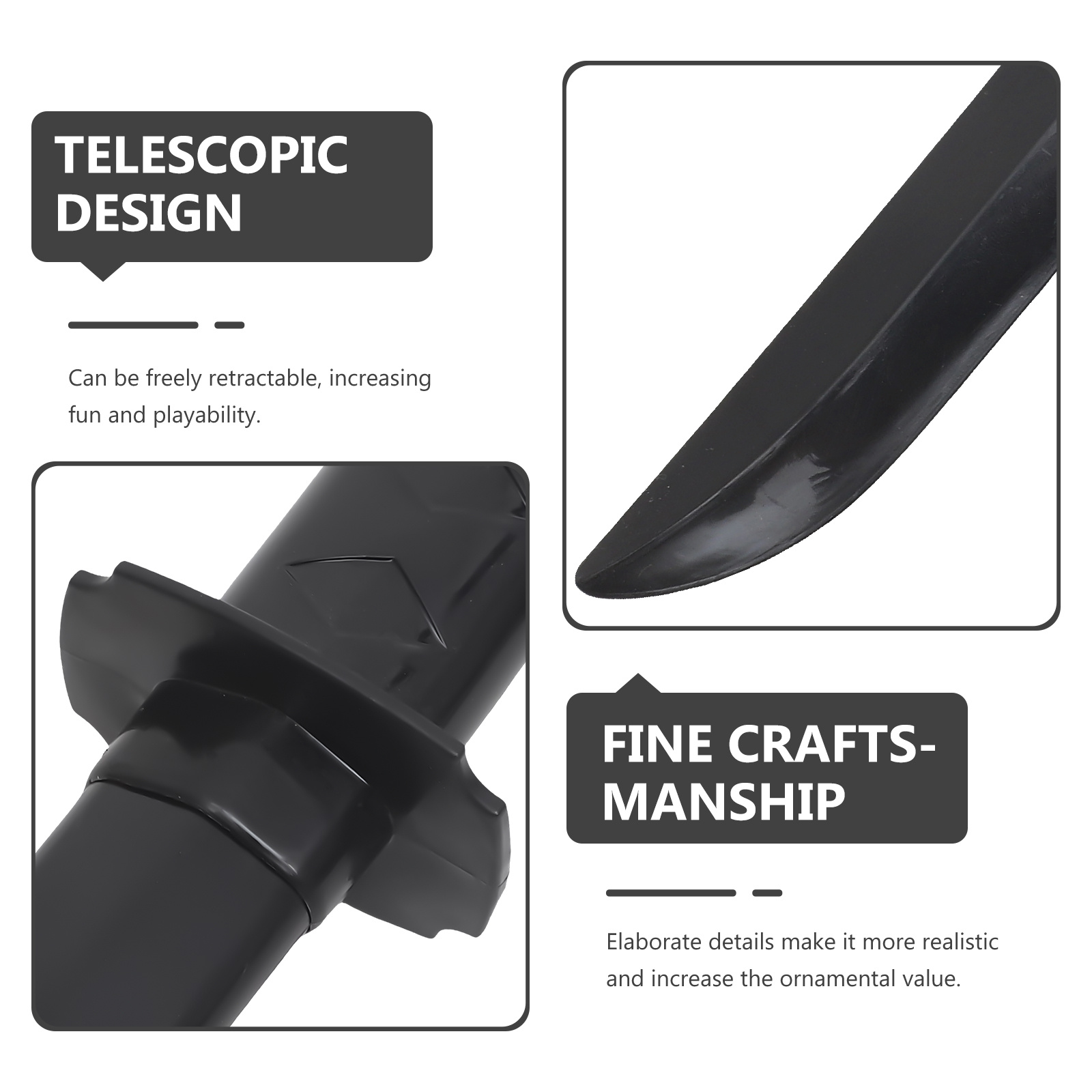 1pc Retractable Cosplay Sword  - Cosplay Prop Dagger 评论和价格